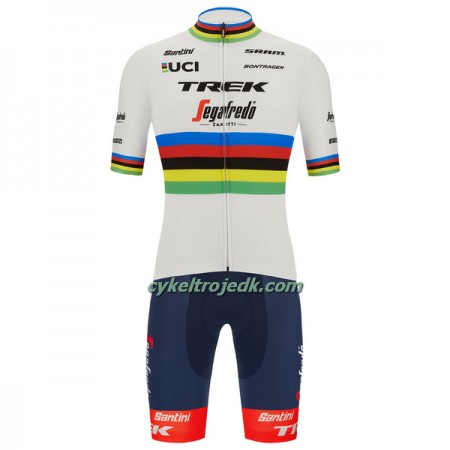 Cykeltøj + Cykelshorts 2022 Trek-Segafredo Verdens Mesterskab Flerfarvet Hvid